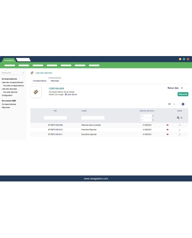 "Correspondence management" module for Dolibarr