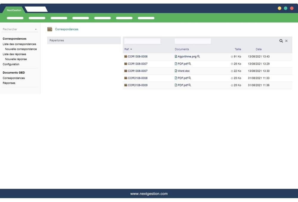 Module Gestion des correspondances pour Dolibarr