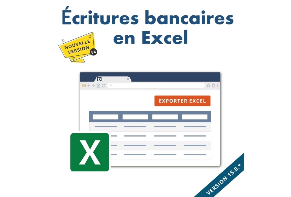 Export Écritures bancaires Dolibarr en Excel