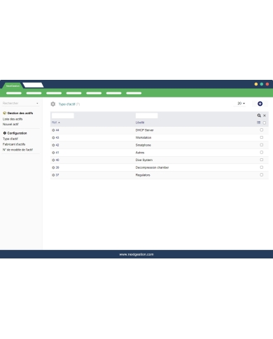 Gestion des actifs Dolibarr