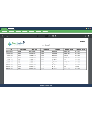 Gestion des actifs Dolibarr