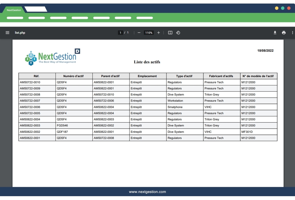 Dolibarr Asset Management