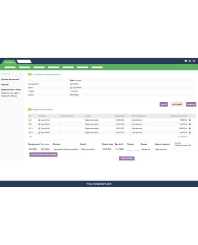 Ordini di trasferimento - Avanzato