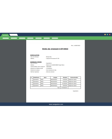 Transfer orders - Advanced