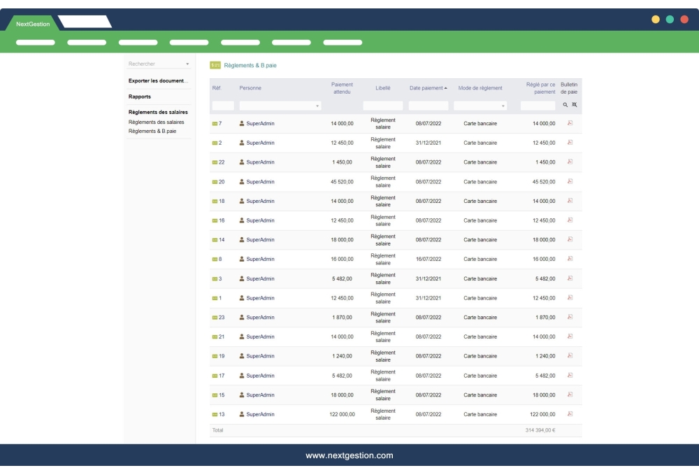 Ordini di trasferimento - Avanzato