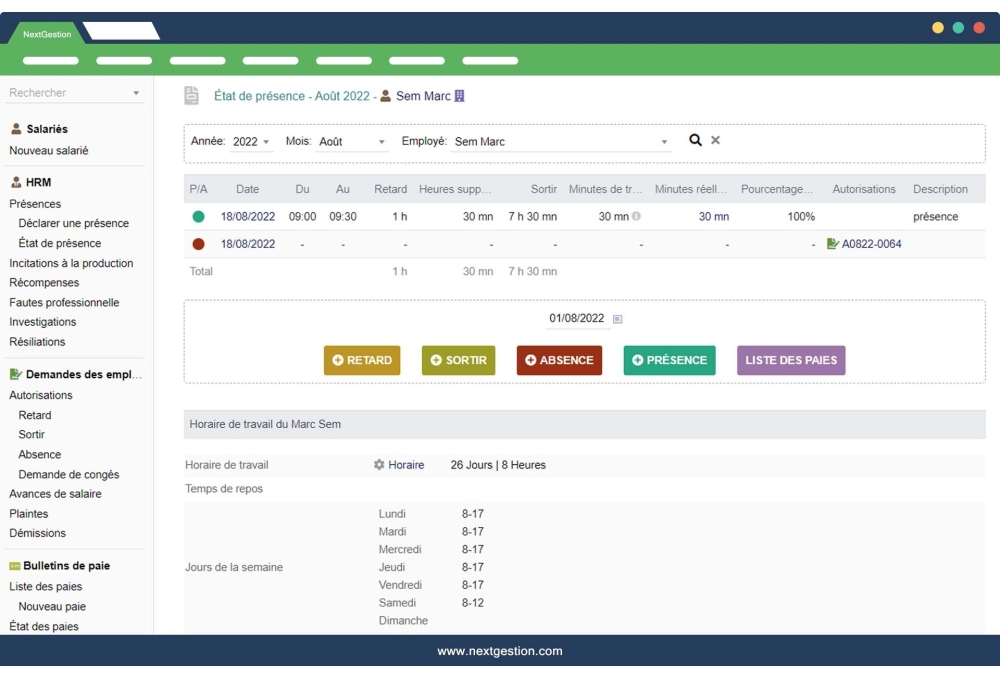 HRM-PRO: Solution avancée pour le système de gestion des ressources humaines
