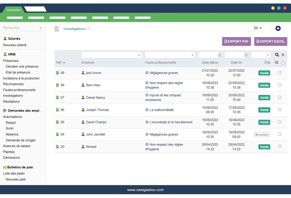 HRM-PRO: Solution avancée pour le système de gestion des ressources humaines
