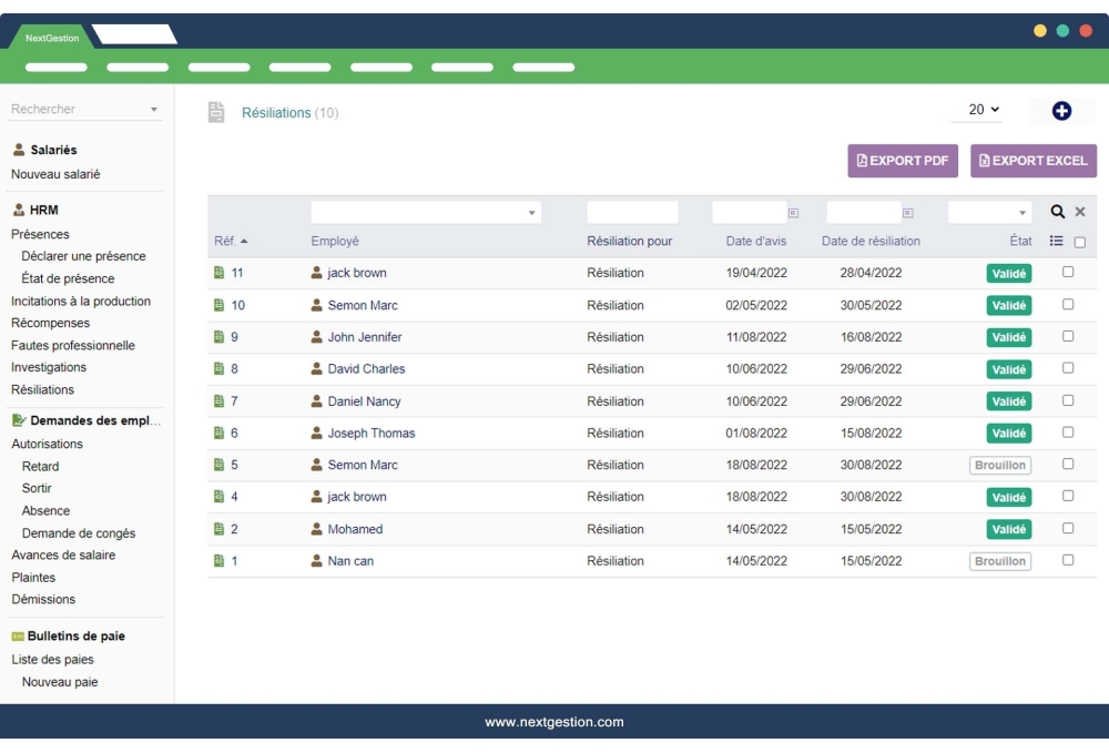 HRM-PRO: Solution avancée pour le système de gestion des ressources humaines