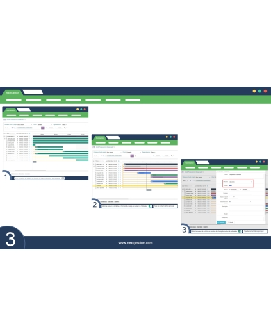 Fortgeschrittener professioneller Gantt Dolibarr