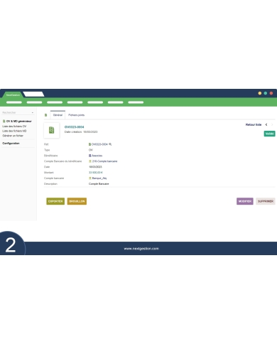 Generator of transfer orders and availability