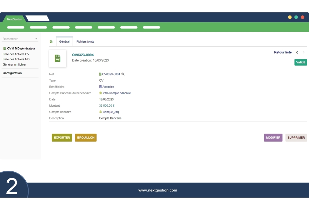 Generator of transfer orders and availability