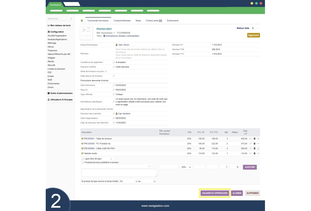 Purchase Request for Dolibarr