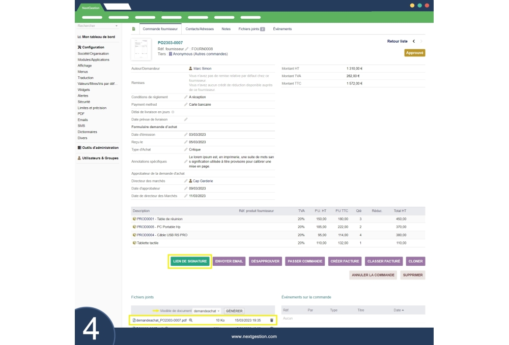 Purchase Request for Dolibarr