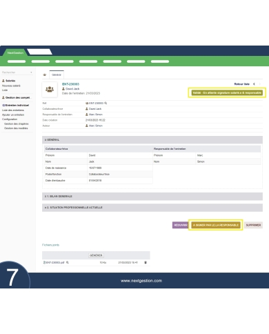 Entrevista individual de sus empleados
