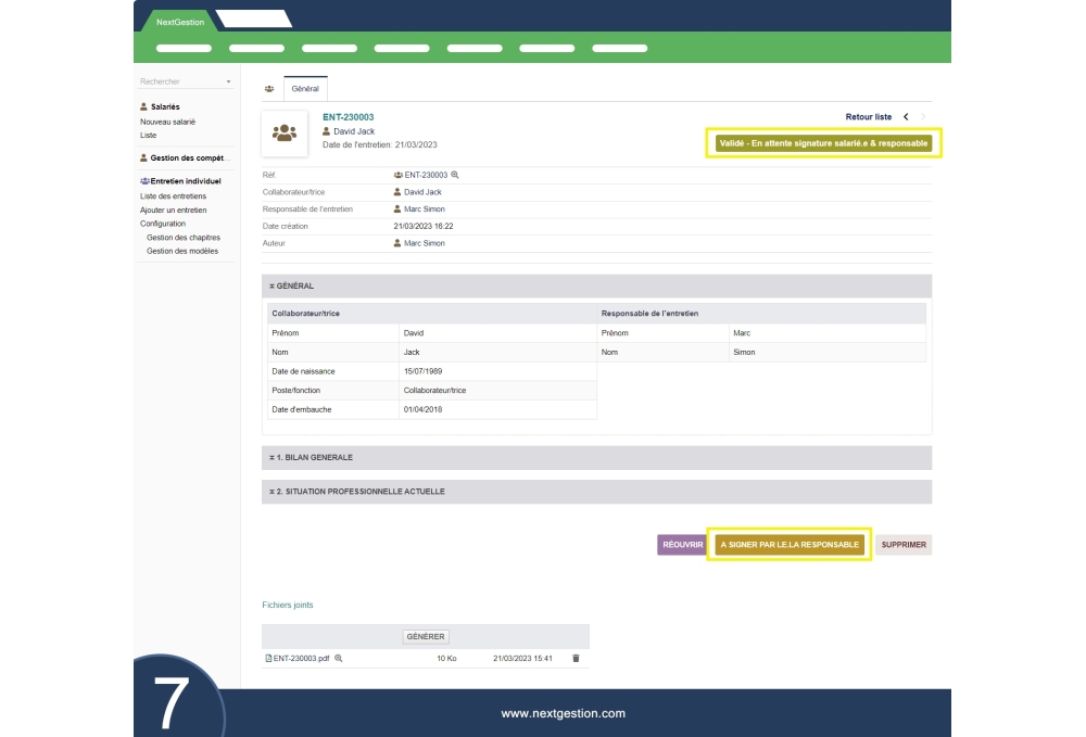 Einzelgespräch Ihrer Mitarbeiter