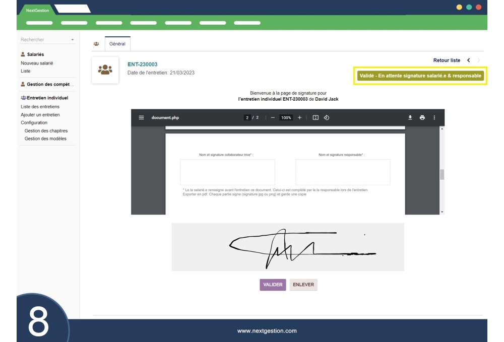 Individual interview of your employees