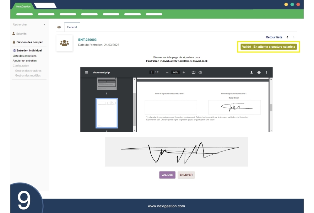 Entrevista individual de sus empleados
