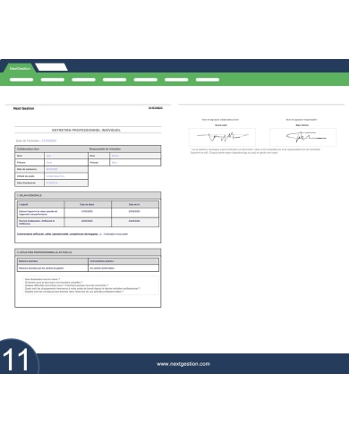 Entretien individuel de vos collaborateurs