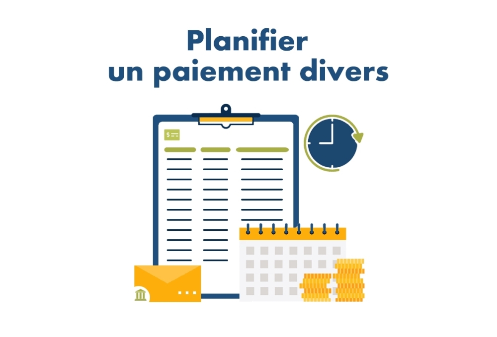 Planifier des paiements divers