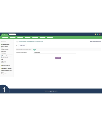 Schedule miscellaneous payments
