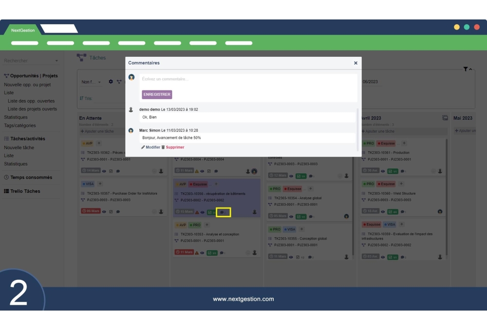 Trello-Aufgaben Dolibarr