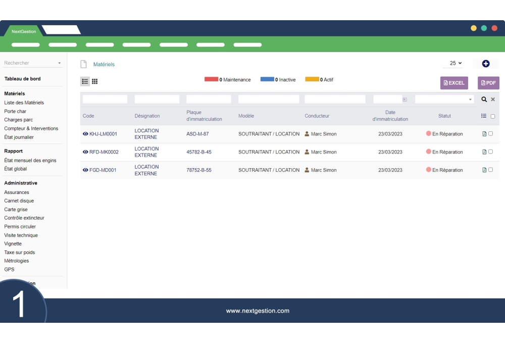 Parco Attrezzature Avanzate: parco macchine e macchine