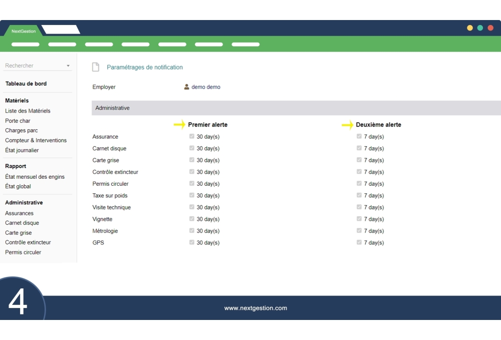 Parque de Equipamiento Avanzado: flota y máquinas