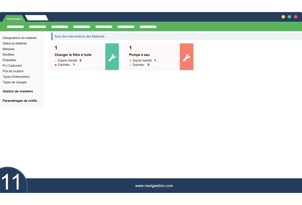 Erweiterter Ausrüstungspark: Flotte und Maschinen