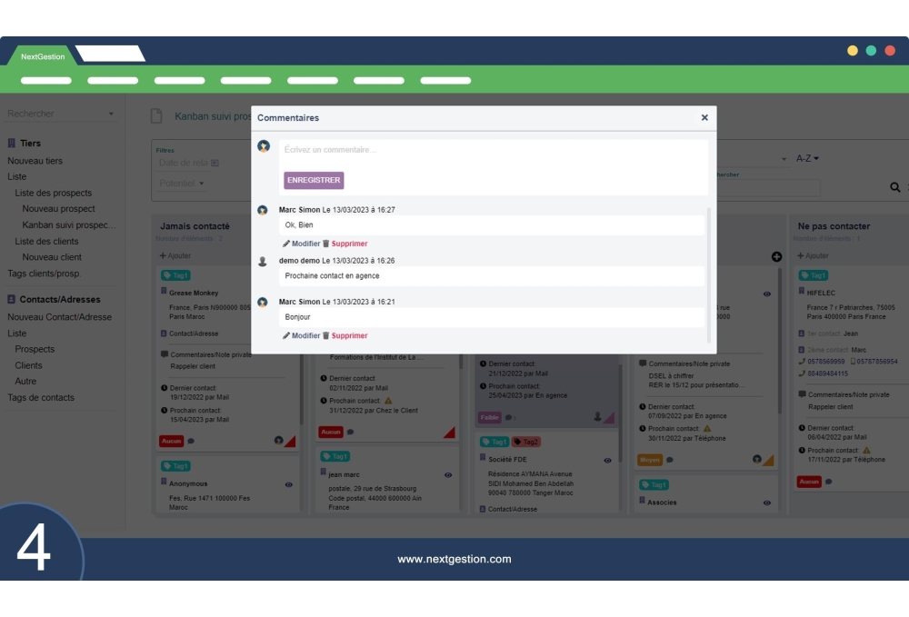 Prospecting follow-up Kanban