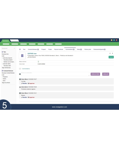 Kanban de suivi des prospections