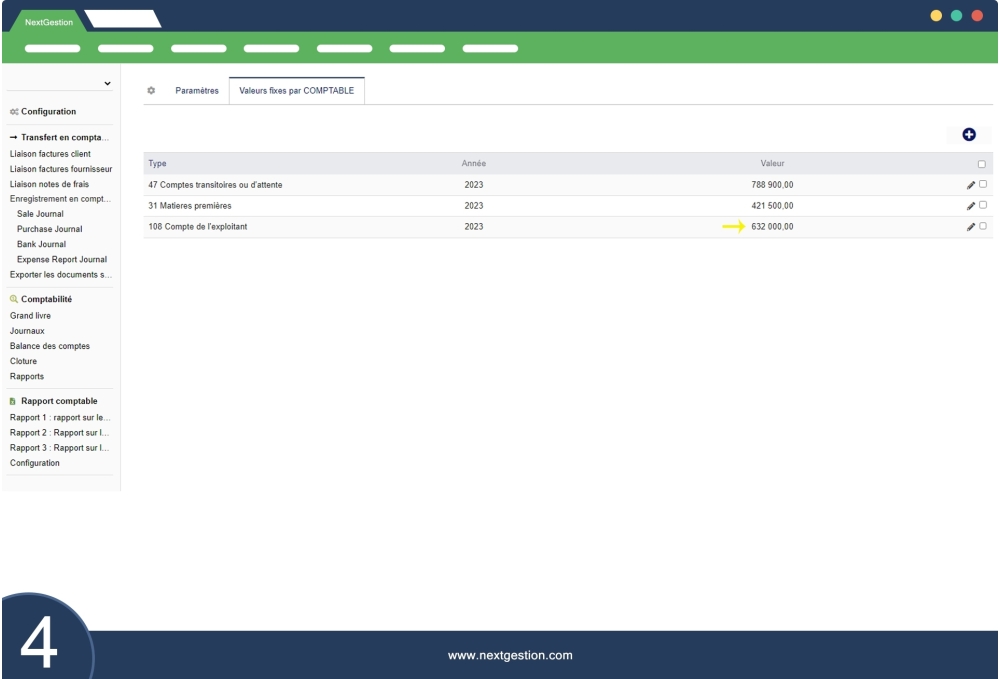 Rapports de comptabilité