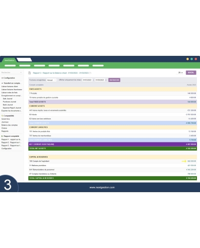 Rapports de comptabilité