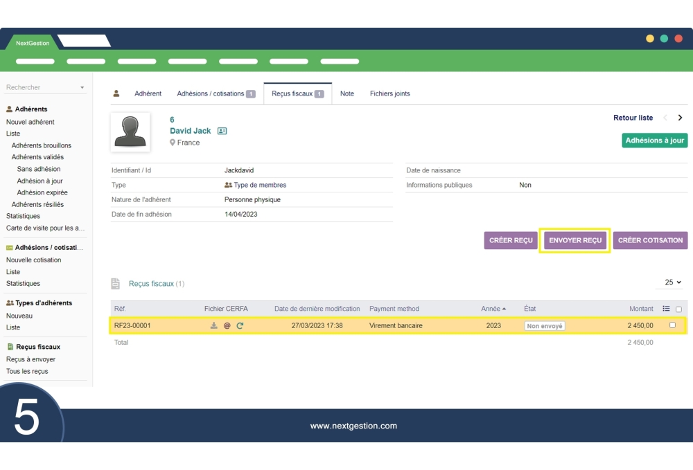 Ricevuta Fiscale - CERFA