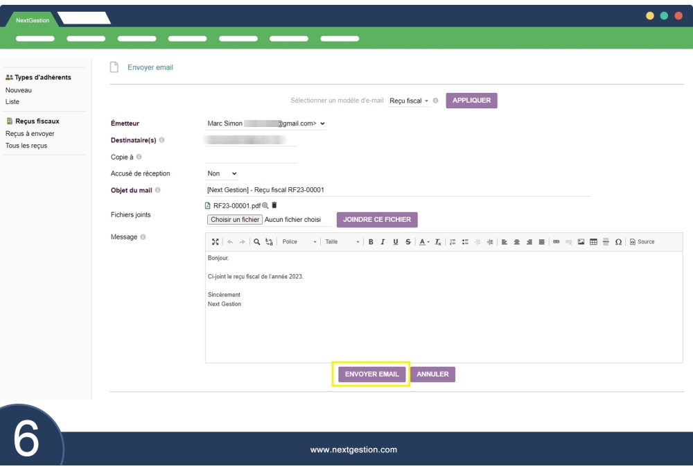 Comprobante fiscal - CERFA