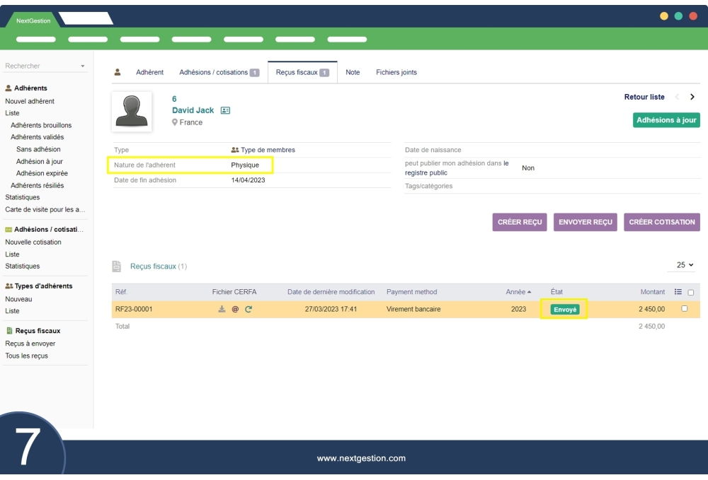 Ricevuta Fiscale - CERFA