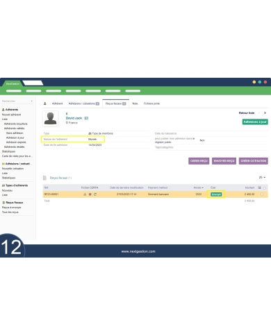 Comprobante fiscal - CERFA