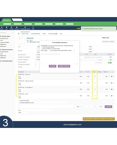 Scansione di più codici a barre