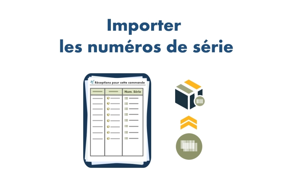 Importer les numéros de série