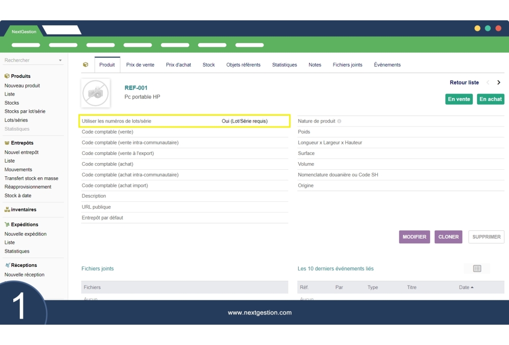 Importar números de serie