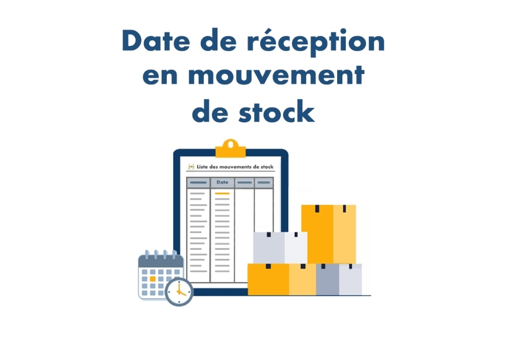 Fecha de recepción en movimiento de stock