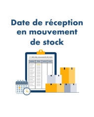 Fecha de recepción en movimiento de stock