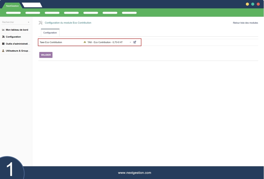 ECO CONTRIBUTION - Dolibarr