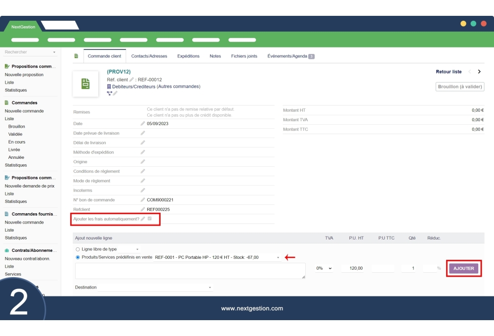 “Fees” module for Dolibarr