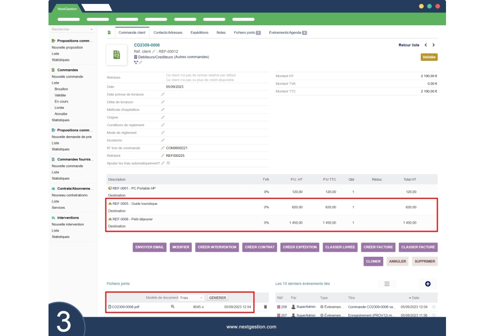 “Fees” module for Dolibarr