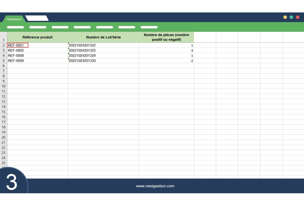 In Lager importieren