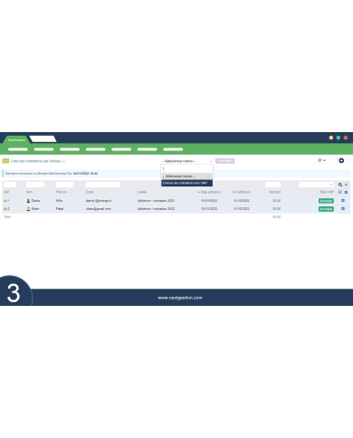 Module "Cotisation to UMP Ultimate Membership Pro" pour Dolibarr
