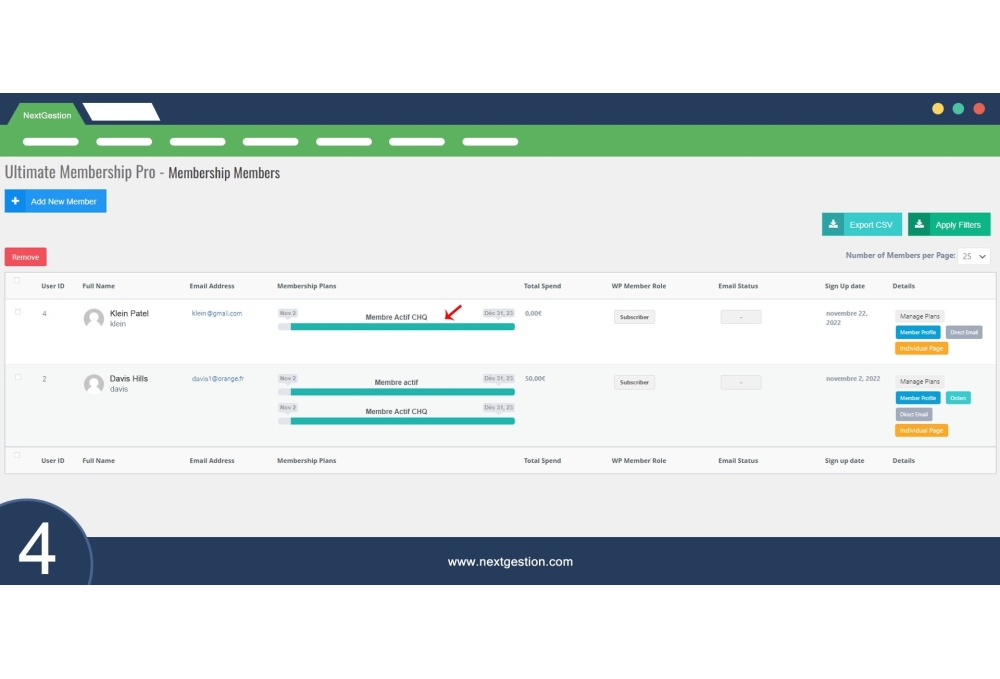 Module "Cotisation to UMP Ultimate Membership Pro" pour Dolibarr
