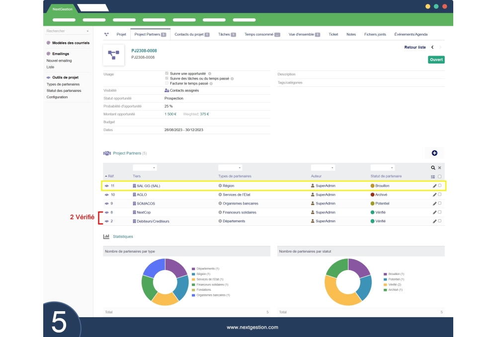 Project Partners Module
