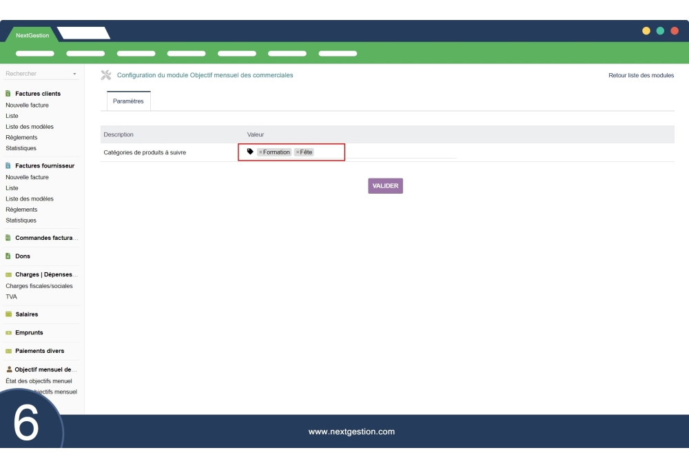 Monthly Sales Objectives - OMC