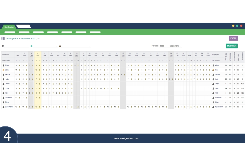 HR Time Tracking Module
